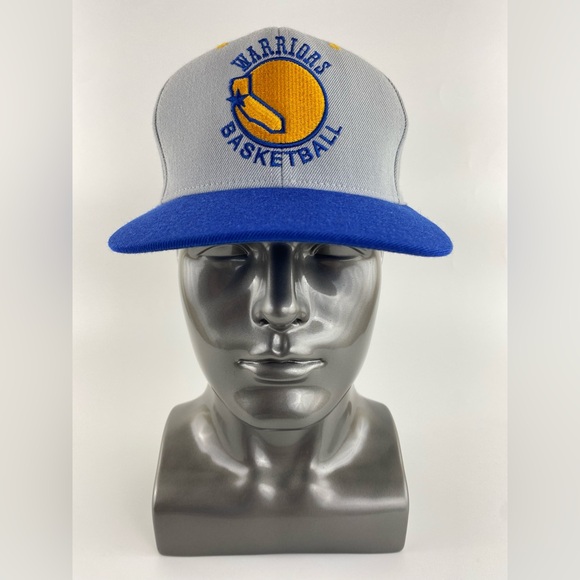 Mitchell & Ness Golden State Warriors Fitted Hat, Blue & Gray, Size 7-1/8 - Picture 2 of 10